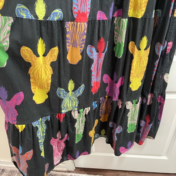 Sheridan French Colorful zebra  Maxi Dress - Picture 5 of 10